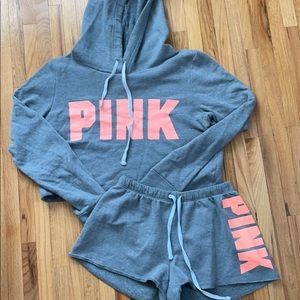 Pink Sweathirt Sweats Bundle set